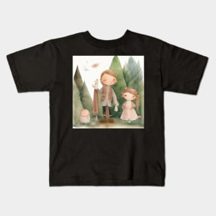 brother and sister cartoon Kids T-Shirt